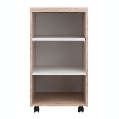 Winsome Kenner Mobile Storage Cart with 3 Shelves - Reclaimed Wood/White. View a larger version of this product image.