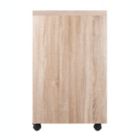 Alternate image 2 for Winsome Kenner Mobile Storage Cart with 3 Shelves - Reclaimed Wood/White