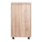 Alternate image 3 for Winsome Kenner Mobile Storage Cart with 3 Shelves - Reclaimed Wood/White