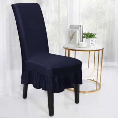 Navy Blue Dining Chair Covers Bed, Making Removable Dining Chair Covers