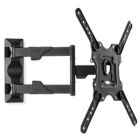Alternate image 1 for Mount Factory Full Motion TV Wall Mount Monitor Bracket for 32-52 Inch LED, LCD and Plasma Flat Screen Displays up to VESA 400x400. Universal Fit, Swivel, Tilt, Articulating with 10' HDMI Cable