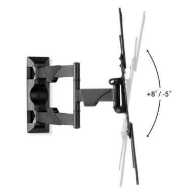 Mount Factory Full Motion TV Wall Mount Monitor Bracket for 32-52 Inch LED, LCD and Plasma Flat Screen Displays up to VESA 400x400. Universal Fit, Swivel, Tilt, Articulating with 10' HDMI Cable. View a larger version of this product image.