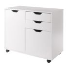 Alternate image 0 for Winsome Wood Contemporary Home Office Halifax 2 Section Mobile Filing Cabinet, White