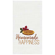 C&F Home Homemade Happiness Embroidered Waffle Weave Fall Kitchen Towel Set of 2 Decor Decoration