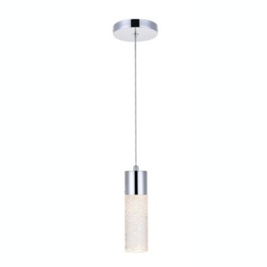 Elegant Lighting Luxurious Constellation 1 Light LED Pendant for Living Room, Bedroom & Hallway, Chrome. View a larger version of this product image.