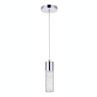 Elegant Lighting Luxurious Constellation 1 Light LED Pendant for Living Room, Bedroom & Hallway, Chrome. View a larger version of this product image.
