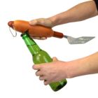 Alternate image 2 for G.E.I. Hot Dog BBQ Spatula - Stainless Steel Grilling Tool, Novelty Slotted Turner, 1pc