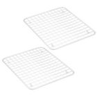 Alternate image 0 for mDesign Metal Kitchen Sink Dish Drying Rack / Mat, Grid Design