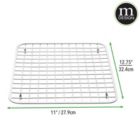Alternate image 1 for mDesign Metal Kitchen Sink Dish Drying Rack / Mat, Grid Design