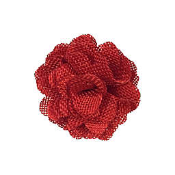 Wrapables Shabby Chic Burlap Rose Flower 3 Inch Diameter (Set of 12), Red