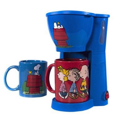 Uncanny Brands Peanuts Snoopy & Woodstock and Friends Two Mug Coffee Maker