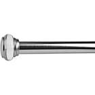 Alternate image 1 for Versailles 1 1/8" Titan Ex Rod With Saturn Finial Set - 24x48", Brushed Nickel