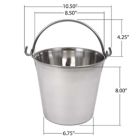 Alternate image 3 for Lindy's 6-qt Stainless Steel Pail