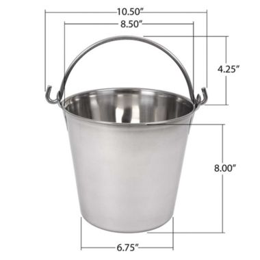 Lindy's 6-qt Stainless Steel Pail. View a larger version of this product image.