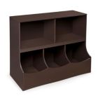 Alternate image 0 for Badger Basket Co. Kids Multi-Bin Storage Cubby - Espresso