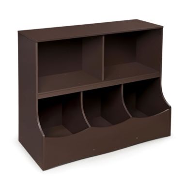 Badger Basket Co. Kids Multi-Bin Storage Cubby - Espresso. View a larger version of this product image.