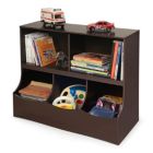 Alternate image 2 for Badger Basket Co. Kids Multi-Bin Storage Cubby - Espresso