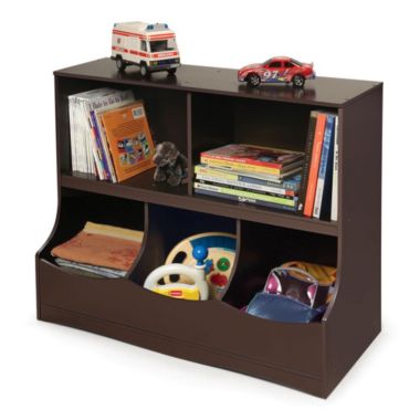 Badger Basket Co. Kids Multi-Bin Storage Cubby - Espresso. View a larger version of this product image.