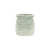 Cheungs Decorative Celadon green curved ceramic planter