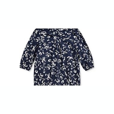 Ralph Lauren Baby Girl's Floral Long Sleeve Romper Thames Floral Blue Size 18 Months. View a larger version of this product image.
