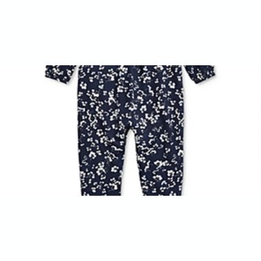 Ralph Lauren Baby Girl's Floral Long Sleeve Romper Thames Floral Blue Size 18 Months. View a larger version of this product image.