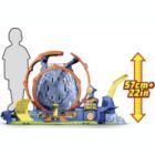 Alternate image 2 for Hot Wheels Monster Trucks T-Rex Volcano Arena Playset with Lights & Sounds, Includes 2 Launchers, 1 Monster Truck & 1 Car, Gift for Kids Ages 3 Years & Older