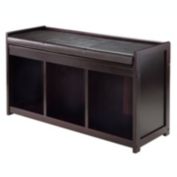 Winsome Addison 2 Piece Storage Bench with Cushion Seat