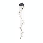 Alternate image 0 for Elegant Lighting Luxurious Eren Adjustable Hanging 18 Lights Pendant for Living Room, Kitchen, Bedroom & Hallway, Black