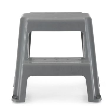 Gracious Living Sturdy Non Slip Plastic 2-Level Home Step Stool. View a larger version of this product image.