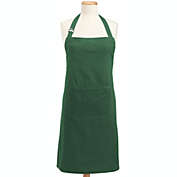 Contemporary Home Living 32&#39; x 28&#39; Dark Green Colored Adjustable Chefs Apron with Pockets