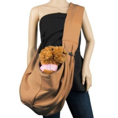 Infinity Merch Puppy Sling Carrier Travel Bag Brown. View a larger version of this product image.