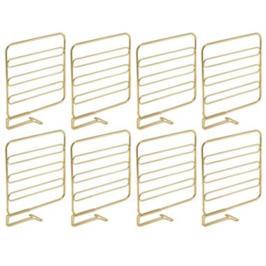 mDesign Versatile Metal Wire Closet Shelf Divider and Separator, 4 Pack. View a larger version of this product image.