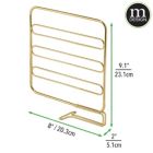 Alternate image 2 for mDesign Versatile Metal Wire Closet Shelf Divider and Separator, 4 Pack