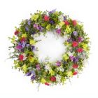 Alternate image 0 for Melrose Home Decorative Mixed Floral Wreath 28"D Polyester/Plastic
