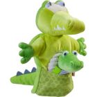 Alternate image 1 for HABA Crocodile With Baby Hatchling - Hand Puppet and Finger Puppet 2 Pc Set