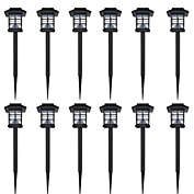 Home Life Boutique Outdoor Solar Lamp LED Light Set 12 pcs with Spike