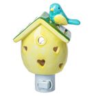 Alternate image 1 for Ganz Multicolor Birdhouse with Blue Bird Ceramic Plug in Night Light 5 Inch