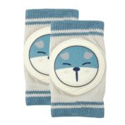 Wrapables Protective Baby Knee Pads for Crawling / Blue Dog