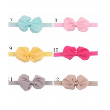 Infinity Merch 12Pcs Cute Kids Girl Baby Chiffon Toddler Flower