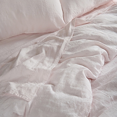 100% French Linen Duvet Cover - Full/Queen - Pink Sand   BOKSER HOME. View a larger version of this product image.