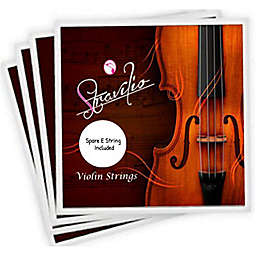 Stravilio Full Set High Quality Violin Strings Size 4/4 & 3/4 Violin Strings, G D