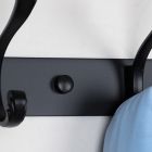 Alternate image 2 for Unique Bargains Wall Mount Coat Hook Rack Hanger with 4 Retro Hooks, Stainless Steel Jackets/Coats/Hats/Scarves Towel Hanger with Screws, Black A, 13.8" x 2.8" x 3.7"(L*W*H)