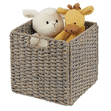 mDesign Woven Seagrass Home Storage Basket for Cube Furniture, 2 Pack. View a larger version of this product image.