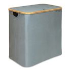 Alternate image 0 for Oceanstar Design Group Oceanstar Double Soft Sided Laundry Hamper Sorter With Bamboo Rim Lid