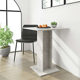 vidaXL Bistro Table Concrete Gray 23.6