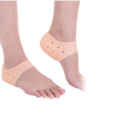 Kitcheniva 4Pc Silicone Feet Care Socks Heel Moisturizing Gel Tool with Hole. View a larger version of this product image.