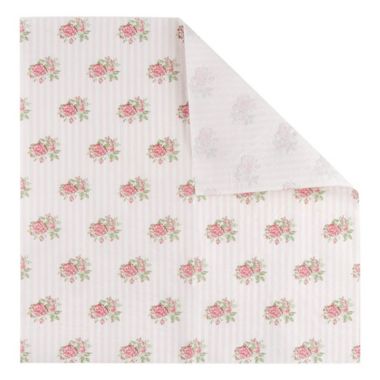 Blue Panda Floral Paper Napkins, Vintage Pink Roses Party Napkins (6.5 Inches, 100 Pack). View a larger version of this product image.