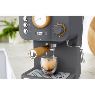 Swan Nordic SK22111GRYN Espresso Maker Machine, 15 Bars Pressure, Milk Frother, 1.2L Tank, Grey. View a larger version of this product image.
