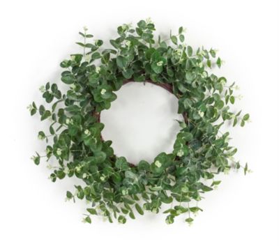 Melrose Home Decorative Eucalyptus Wreath 28"D Polyester