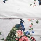 Alternate image 3 for Dolce Mela Home Decorative Duvet Cover Set, Queen Size Floral Bedding, - Peacock Dm706Q
